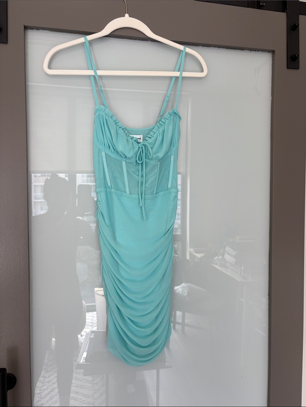 Super down Riley Ruched mini dress - Picture 4 of 5